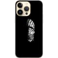 Miniatyrbilde 1 av 3: Apple iPhone 14 Pro Max Gjennomsiktig deksel Keffiyeh-mønster - klassisk svart-hvit palestinsk sjal med kulturell betydning