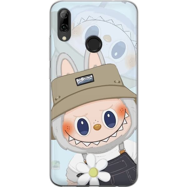Huawei P smart 2019 Gennemsigtig cover Labubu med hat - Pop Mart figur Mr. Butcher i retro-stil med karakter