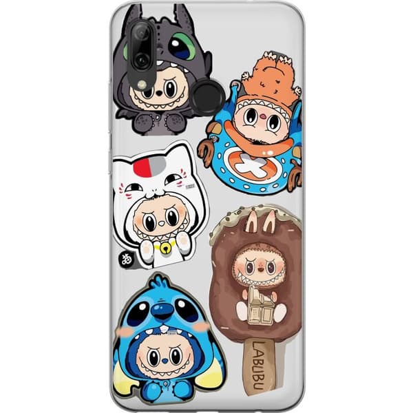 Huawei P smart 2019 Genomskinligt Skal Labubu figursamling – Pop Mart Labubu The Monsters i färgglad design