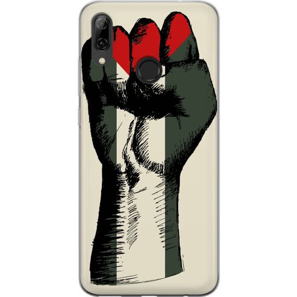Huawei P smart 2019 Genomskinligt Skal Hand knuten i Palestinas färger – kraftfull symbol för frihetsrörelsen