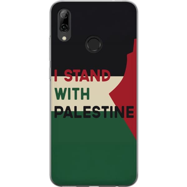 Huawei P smart 2019 Gennemsigtig cover Stå sammen med Palæstina - solidaritetsdesign med en stærk besked