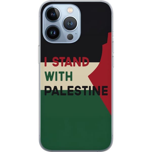 Apple iPhone 13 Pro Gjennomsiktig deksel Stå opp for Palestina - solidaritetsdesign med en sterk melding