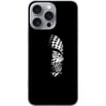 Miniatyrbillede 1 af 3: Apple iPhone 16 Pro Max Gennemsigtig cover Keffiyeh-mønster - klassisk sort-hvid palæstinensisk tørklæde med kulturel betydning