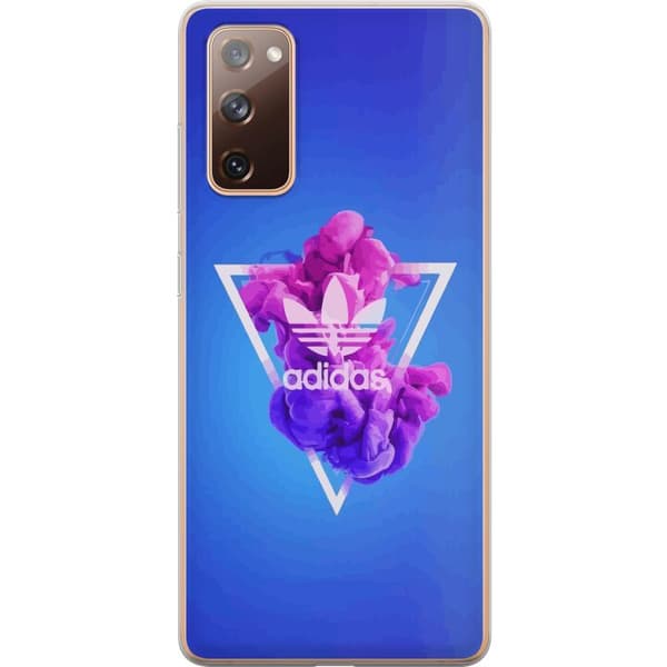 Samsung Galaxy S20 FE Genomskinligt Skal Adidas-inspirerad blå design – sportigt motiv med retrovibe i blå toner