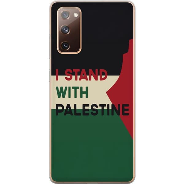 Samsung Galaxy S20 FE Genomskinligt Skal Stand with Palestine – solidaritetsdesign med starkt budskap