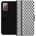 Pikkukuva 1 / 3: Samsung Galaxy Note20 Lompakkokotelo Palestiinalainen kuvio - perinteiseen tyyliin inspiroima keffiyeh-kangas