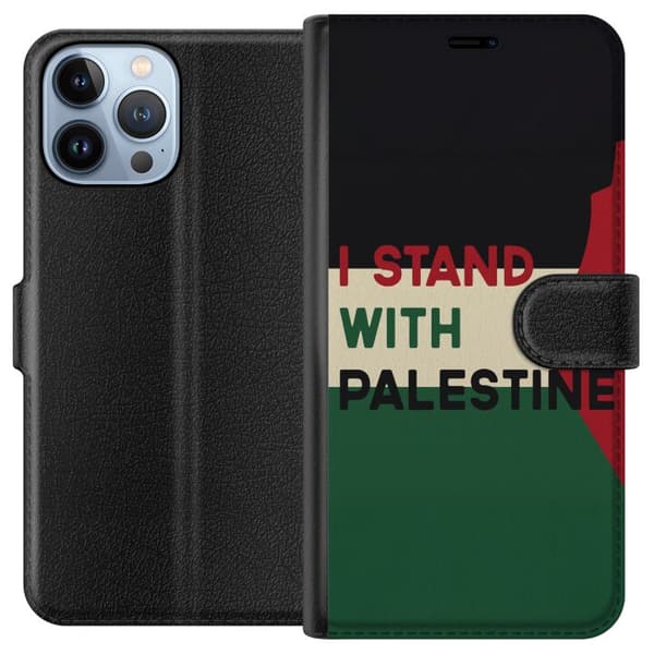 Apple iPhone 13 Pro Max Lommeboketui Stå opp for Palestina - solidaritetsdesign med en sterk melding