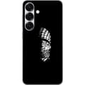 Pikkukuva 1 / 3: Samsung Galaxy S25 Läpinäkyvä kuori Keffiyeh-kuviointi - klassinen palestiinalainen mustavalkoinen shaali, jolla on kulttuurinen merkitys