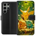 Miniatyrbillede 1 af 3: Samsung Galaxy S23 Ultra Tegnebogsetui Pixelmonster spillestil - farverig design til retro-elskende gamere
