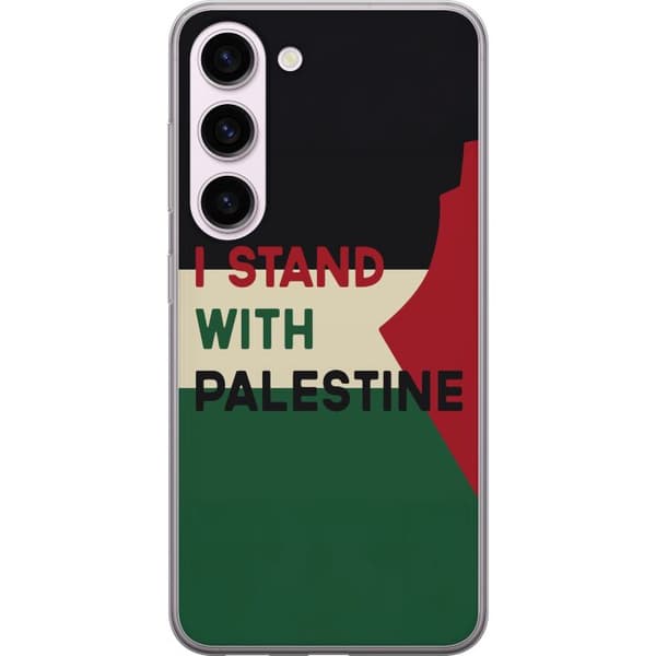 Samsung Galaxy S23 Gennemsigtig cover Stå sammen med Palæstina - solidaritetsdesign med en stærk besked