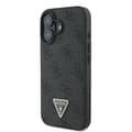 Miniatyrbild 4 av 6: Skal till iPhone 16 - Guess Leather 4G Triangle Strass Triangle (GUHCP16SP4TDPK) - Svart
