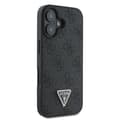 Miniatyrbild 5 av 6: Skal till iPhone 16 - Guess Leather 4G Triangle Strass Triangle (GUHCP16SP4TDPK) - Svart