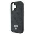 Miniatyrbild 6 av 6: Skal till iPhone 16 - Guess Leather 4G Triangle Strass Triangle (GUHCP16SP4TDPK) - Svart