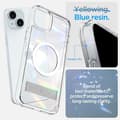 Miniatyrbild 4 av 4: Coque Magnétique för iPhone 15 Plus med Kickstand Ställning i Bakstek PC och Bumper TPU Ultra Hybrid S MagFit - Transparent Spigen