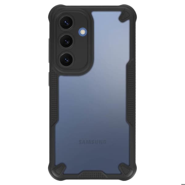 Stötsäker skal för Samsung Galaxy S25 Matt anti-spår svart