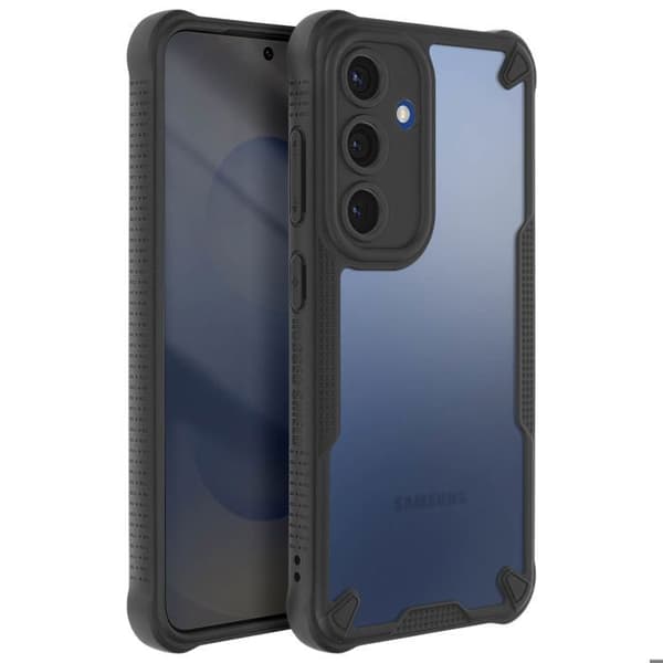 Stötsäker skal för Samsung Galaxy S25 Matt anti-spår svart