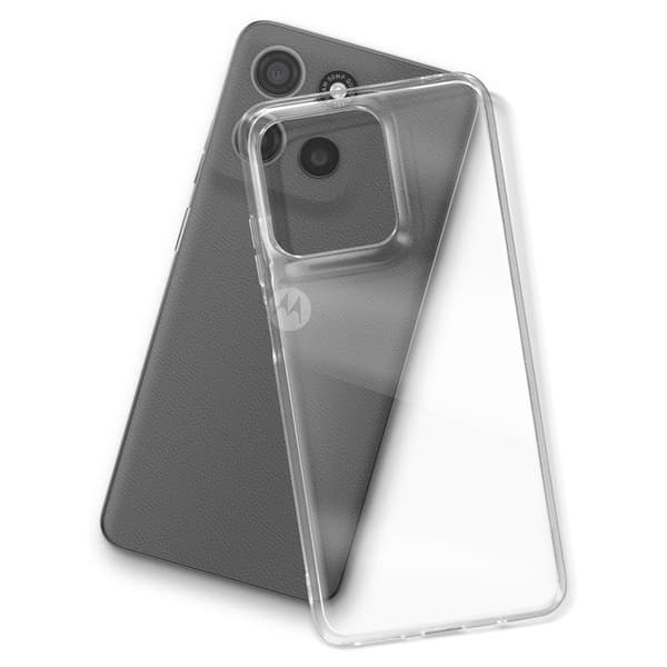 Coque för Motorola Moto G15 och G15 Power Silikon Flexibel 2mm Transparent