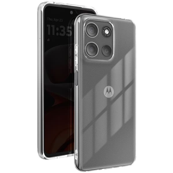 Coque för Motorola Moto G15 och G15 Power Silikon Flexibel 2mm Transparent