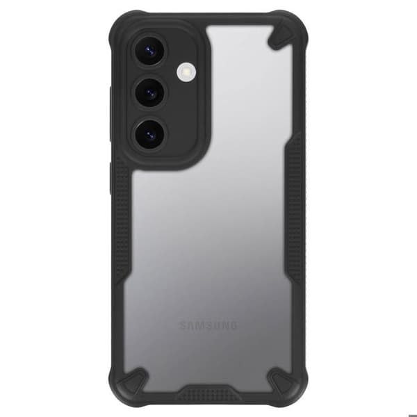 Stötsäker skal för Samsung Galaxy S25 Plus Matt Anti-fingeravtryck Svart