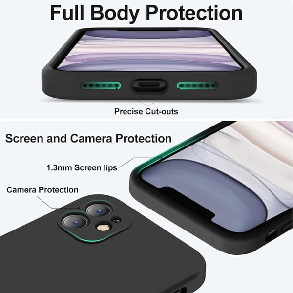 iPhone 11 mattamusta kotelo - ylimääräinen kamerasuoja