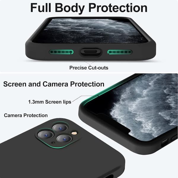 iPhone 11 Pro Mat Sort Cover - Ekstra kamerabeskyttelse