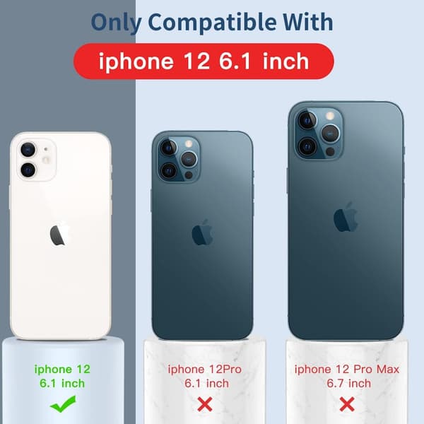 iPhone 12 Matt Svart Skal - Extra Kamera Skydd