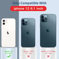 Miniatyrbild 3 av 4: iPhone 12 Matt Svart Skal - Extra Kamera Skydd