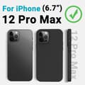 Pikkukuva 5 / 5: iPhone 12 Pro Max mattamusta kotelo - Ylimääräinen kamerasuoja