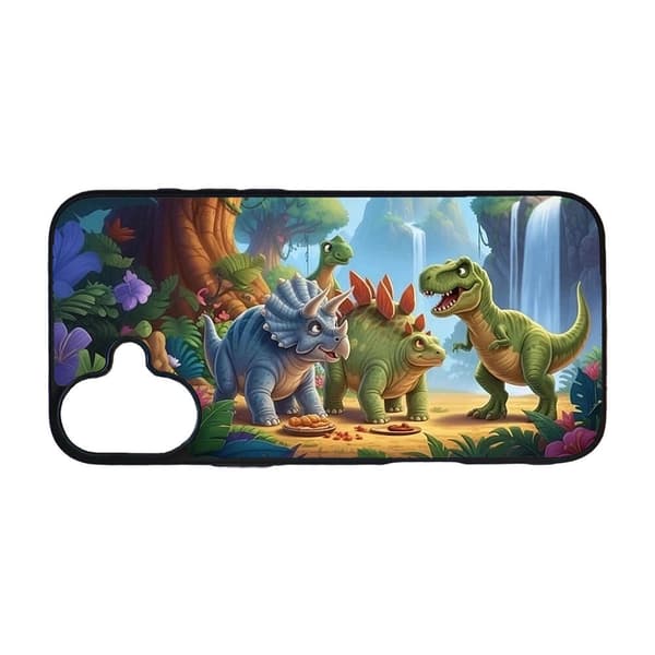 Lasten Sarjakuva Dinosaurukset iPhone 16 Plus Matkapuhelimen Kansi