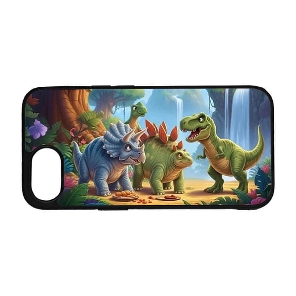 Børne Tegneserie Dinosaurer iPhone SE 5G Mobiltelefon Dække