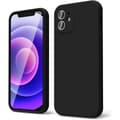 Pikkukuva 1 / 3: iPhone 12 Mini Musta Kotelo - Ylimääräinen Kamerasuoja