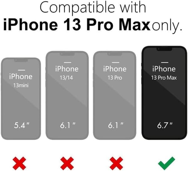 iPhone 13 Pro Max Matt Svart Skal - Extra Kamera Skydd