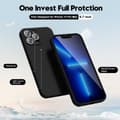Pikkukuva 2 / 3: iPhone 13 Pro Max mattamusta kotelo - Kameran lisäsuojaus
