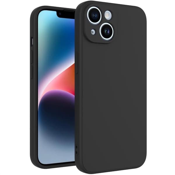 iPhone 13 Mini Mat Sort Cover - Ekstra kamerabeskyttelse
