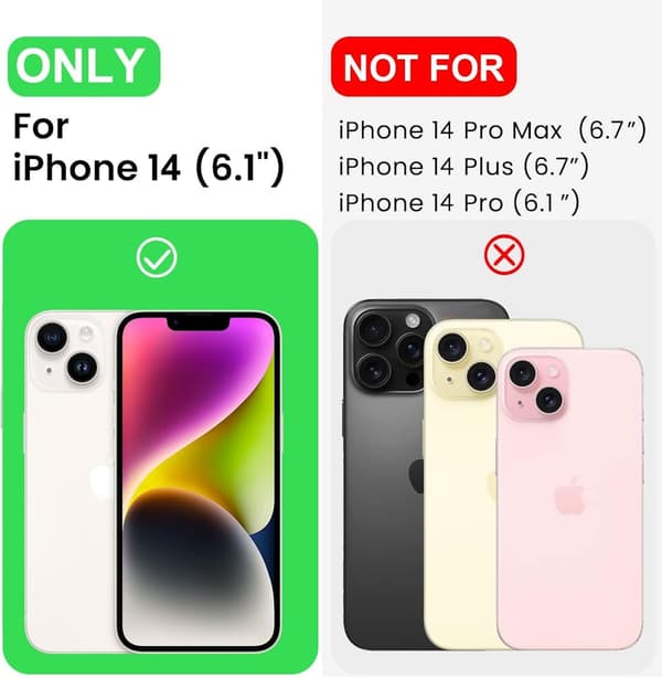 iPhone 14 mattamusta kotelo - Kameran lisäsuojaus
