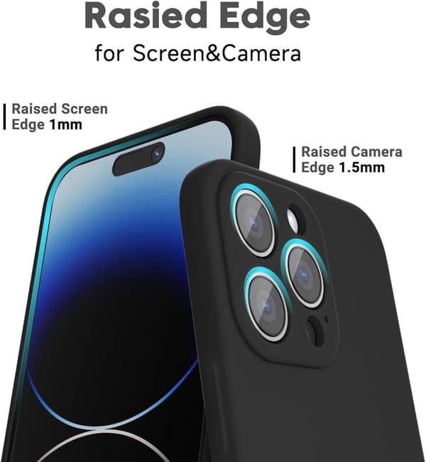 iPhone 14 Pro mattamusta kotelo - Kameran lisäsuojaus