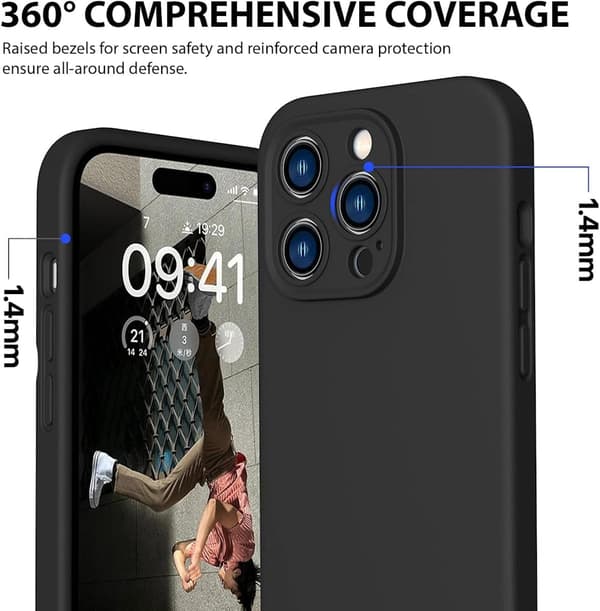 iPhone 14 Pro Max mattamusta kotelo - Ylimääräinen kamerasuoja