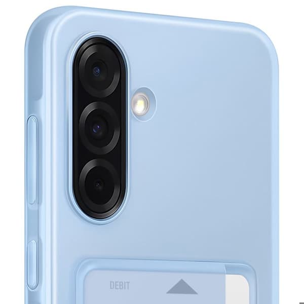 Coque för Samsung A36 Kortfodral Silikon Soft touch Original Samsung Ljusblå