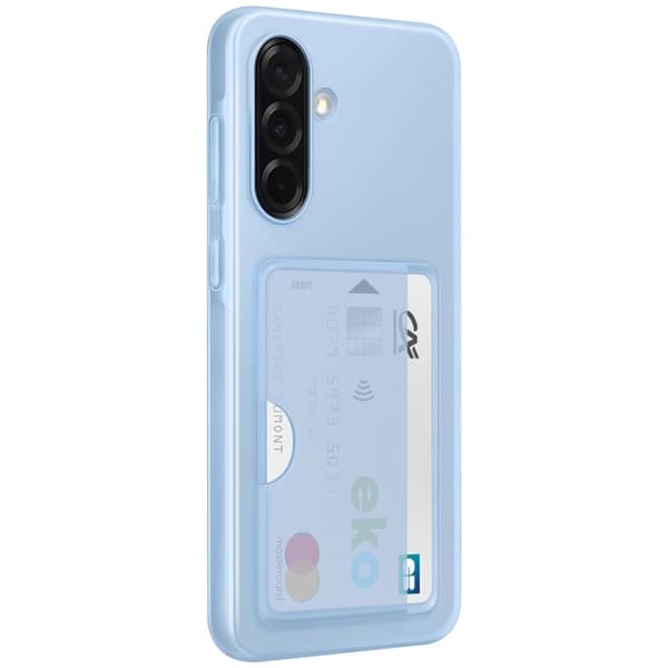 Coque för Samsung A36 Kortfodral Silikon Soft touch Original Samsung Ljusblå