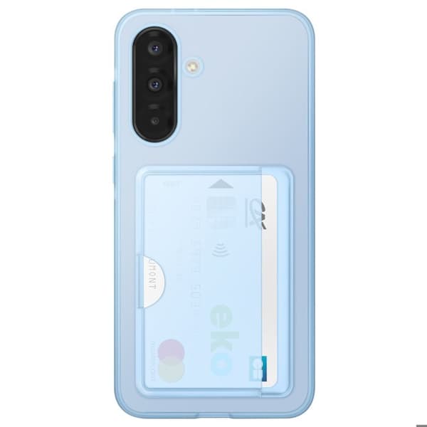 Coque för Samsung A36 Kortfodral Silikon Soft touch Original Samsung Ljusblå