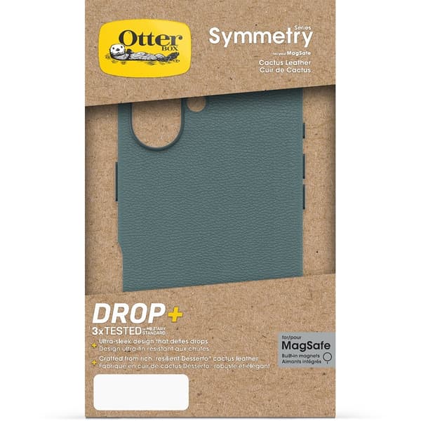 Otterbox iPhone 16 Deksel Symmetry Cactus Leather MagSafe Sagebrush