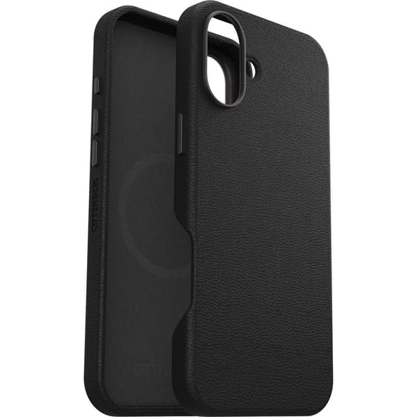 Otterbox iPhone 16 Plus Kuori Symmetry Cactus Leather MagSafe Noir Ash