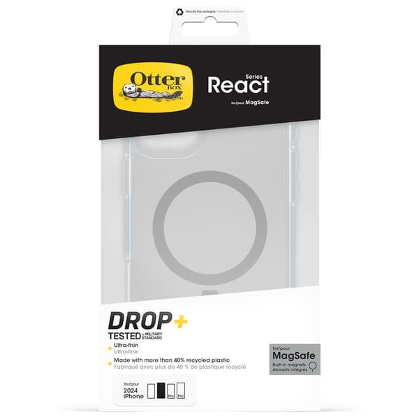 Otterbox iPhone 16 Plus Cover React MagSafe Transparent