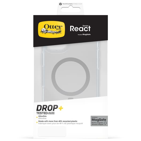 Otterbox iPhone 16 Plus Cover React MagSafe Transparent