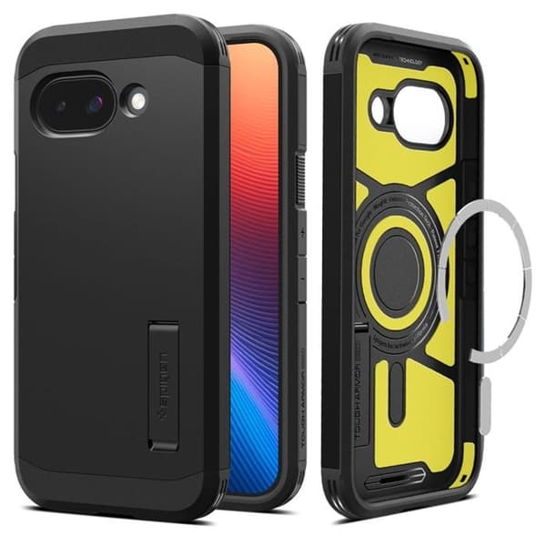 Coque för Google Pixel 9a - Spigen Tough Armor MagSafe - Svart