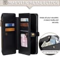 Miniatyrbild 2 av 2: Samsung Galaxy S25 Ultra Multifunktionellt Fodral med Kortfack - Svart
