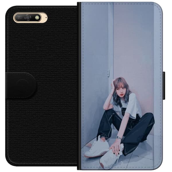 Huawei Y6 (2018) Lompakkokotelo Lisa from Blackpink – K-pop Style Icon