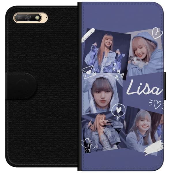 Huawei Y6 (2018) Tegnebogsetui Lisa Blackpink – Aesthetic K-pop Queen