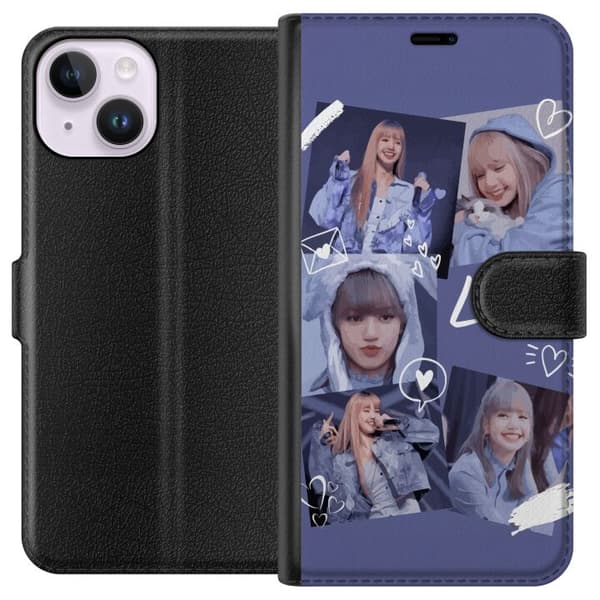 Apple iPhone 14 Tegnebogsetui Lisa Blackpink – Aesthetic K-pop Queen
