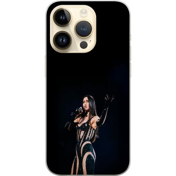 Apple iPhone 14 Pro Genomskinligt Skal Dua Lipa – Pop Star Aesthetic